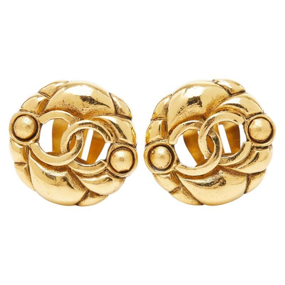 Chanel Cc Logo Clip-On Earrings Metal #246860C61B - Picture 2 of 6